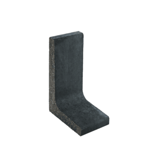 Diephaus L-Stein schmal Beton anthrazit 60 x 25 x 40 x 7 cm