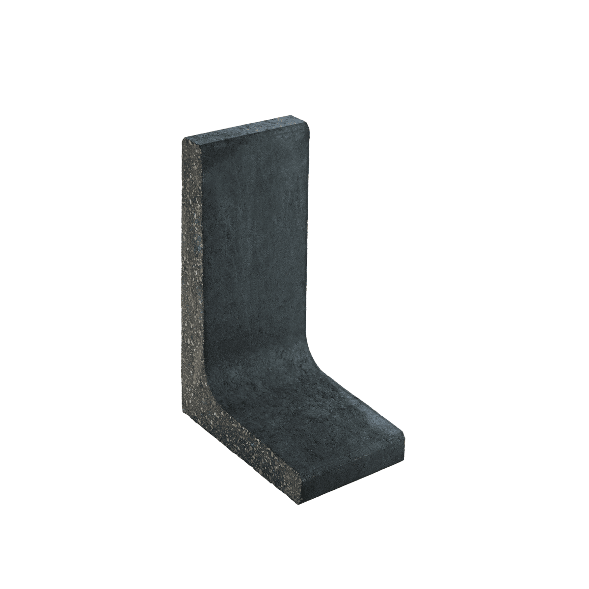 Diephaus L-Stein schmal Beton anthrazit 60 x 25 x 40 x 7 cm