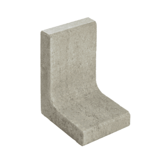 Diephaus L-Stein schmal Beton grau 40 x 25 x 30 x 7 cm