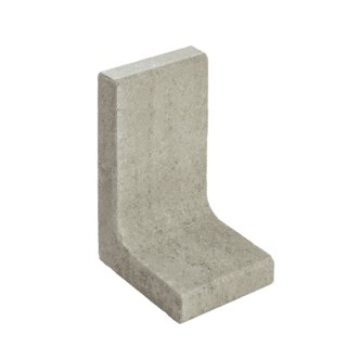 Diephaus L-Stein schmal Beton grau 50 x 25 x 30 x 7 cm