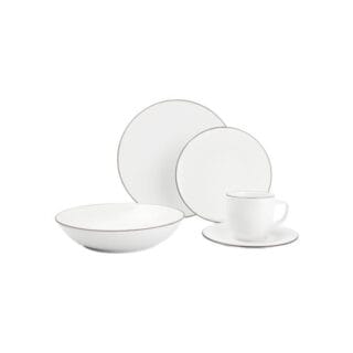 Dinner-Set Salt&Pepper Puro White, 20 Stk.