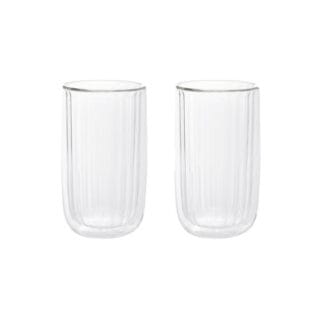 Doppelwandige Gläser Homla CEMBRA GROOVE, 2 x 350 ml