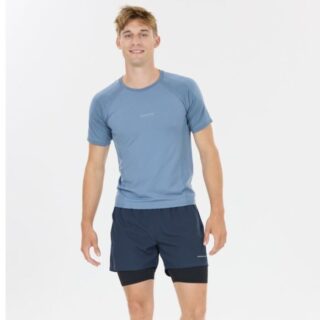 Endurance Kros 2-in-1 Shorts Gr. L Blau Herren