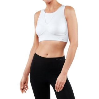 FALKE® Bra Top C/D, Gr. L – Weiß, Unterstützender Lauf- und Fitness-Top für optimalen Halt
