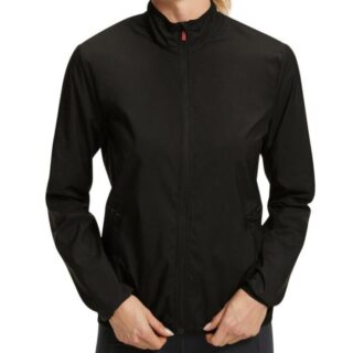 FALKE® Core Windproof Jacke Damen Gr. L Schwarz - Atmungsaktiv & Wetterfest