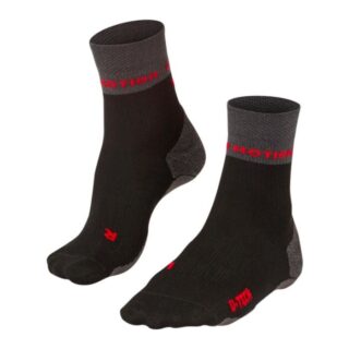 FALKE® RU True Motion Nevos Socken 35-36 – Komfortable Lauftraining-Socken in Schwarz/Grau
