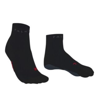 FALKE® RU True Motion Short Socks für Laufen, Gr. 35-36, Schwarz – Komfort & Atmungsaktivität für optimale Laufleistung