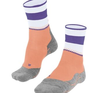 FALKE® RU4 Endurance Damen Socken Gr. 35-36 Weiß/Orange/Lila/Grau für optimalen Komfort