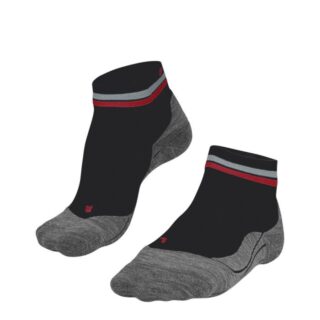 FALKE® RU4 Endurance Lauf-Socken – Schwarz, Komfortabler Sitz mit Reflektionsdetails für verbessertes Training