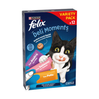 Felix Deli Moments Multipack - Huhn, Lachs & Ente 12 x 10 g