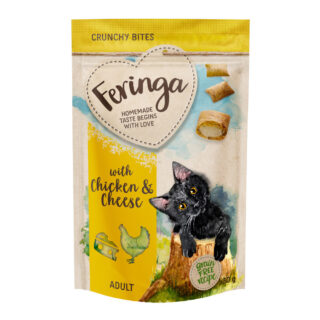Feringa Crunchy Bites Huhn & Käse - Sparpaket: 3 x 30 g
