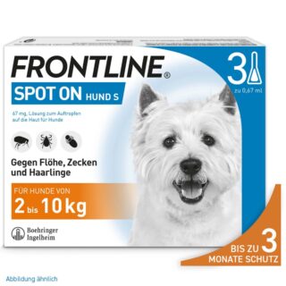 Frontline® Spot on Hund S - 3 Pipetten x 0,67 ml