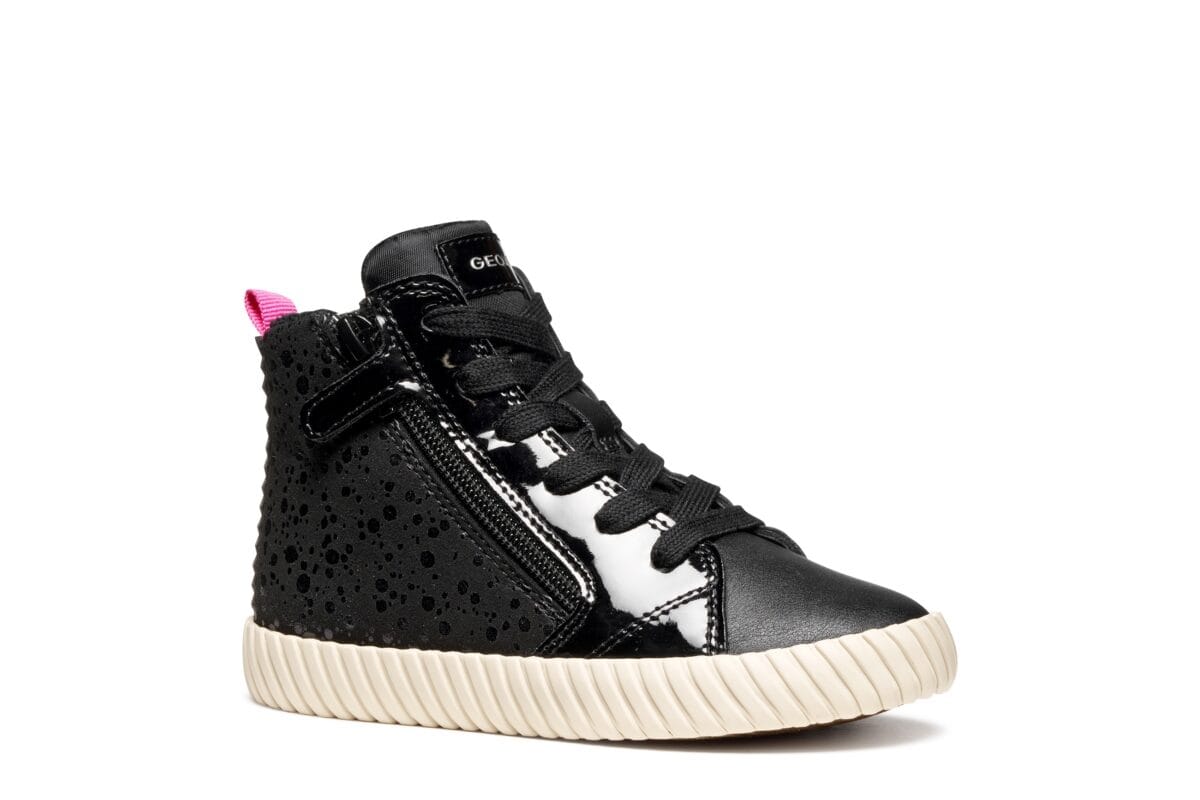 Geox Sneaker "J MIRROLESS GIRL" Schnürboots mit Warmfutter, Größenschablone zum Download