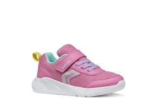 Geox Sneaker "J SPRINTYE GIRL" Slipper mit zusätzlcihem Klettverschluss, Größenschablone zum Download