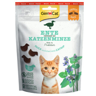 GimCat Crunchy Snacks - Ente mit Katzenminze (140 g)