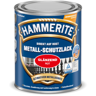 Hammerite Metallschutzlack rot glänzend 250 ml