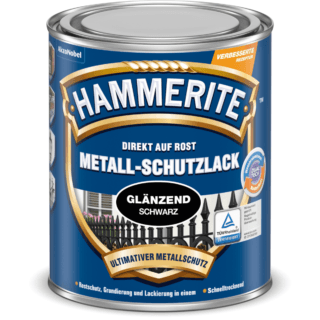 Hammerite Metallschutzlack schwarz glänzend 2,5 l