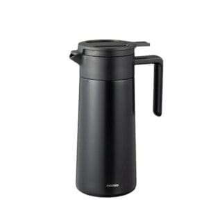 Hario doppelwandige Thermokanne mit Keramikbeschichtung, 800 ml – Schwarz