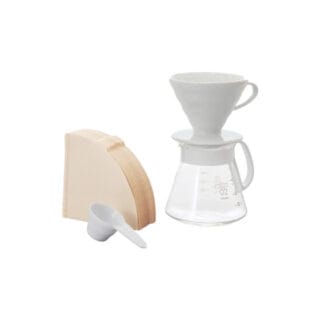 Hario V60-02 Craft Ceramic Dripper Set - Weiß