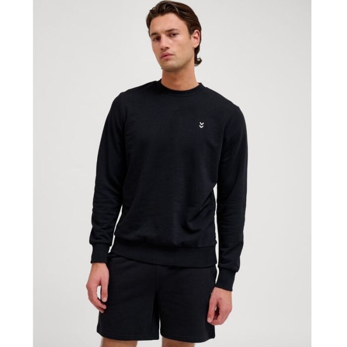 Hummel Pulse Sweat Crewneck Herren Gr. L – Schwarzer Trainings- und Laufpullover für Komfort und optimale Bewegungsfreiheit