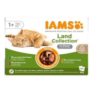 IAMS Advanced Nutrition Adult Land Mix in Sauce - 12 x 85 g