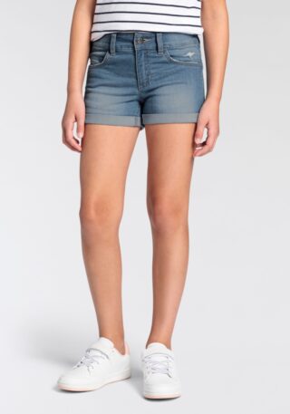 KangaROOS Shorts ", Jeans-Shorts mit Stretch für Mädchen", mit Logo-Stickerei