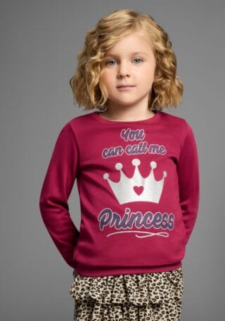 KIDSWORLD Langarmshirt "YOU CAN CALL ME PRINCESS" Langarm, Basic-Passform, bedruckt, Rundhalsausschnitt