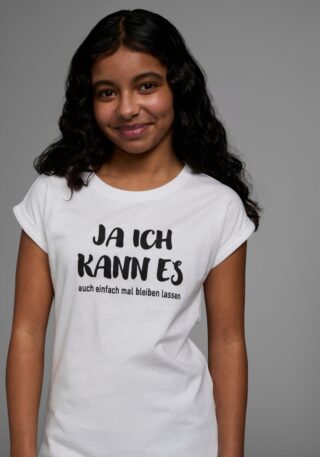KIDSWORLD T-Shirt "Ja ich kann es ..." Kurzarm, bequeme Passform, mit coolen Statements