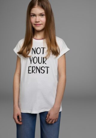 KIDSWORLD T-Shirt "NOT YOUR ERNST" Kurzarm, bedruckt, Rundhalsausschnitt, aus Baumwolle