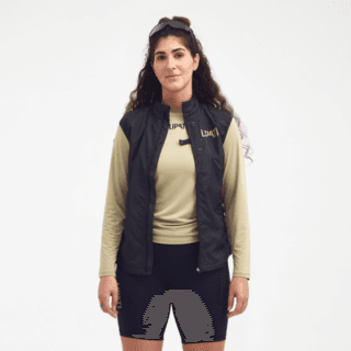 LIPATI Drizzle Vest Größe L in Schwarz – Leichte Laufweste für optimalen Komfort und Atmungsaktivität beim Training
