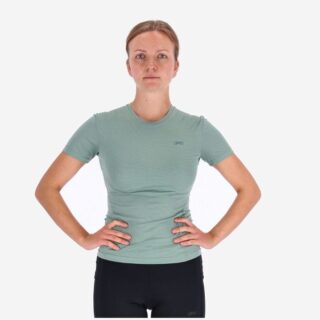 LIPATI Strato AL Tee Slim Fit Damen Gr. L - Grün, Atmungsaktiv & Bequem für Läufer