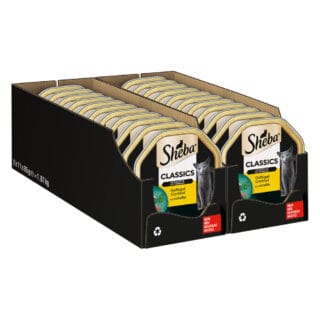 Megapack Sheba Schale 44 x 85 g - Classics in Pastete Geflügel Cocktail