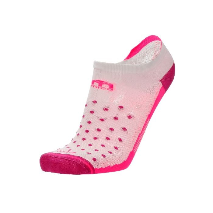 Mico X-Light Damen Laufsocken Low Cut, Gr. 35-36, Weiß/Pink – Bequemer Sitz & Optimale Leistung