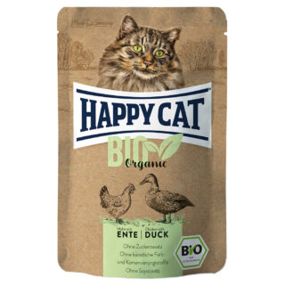 Mixpaket Happy Cat Bio Pouch 4 x 85 g - Jetzt testen - Mixpaket (4 Sorten)