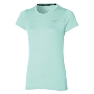 Mizuno Impulse Core SS Tee Gr. XL Grün Damen - Leichtes T-Shirt für Lauf und Training