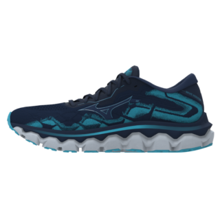 Mizuno Wave Horizon 7 Damen Laufschuhe für Pronation - Komfortabel und Stützend in Blau