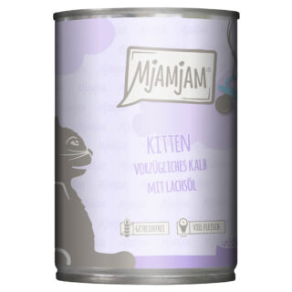 MjAMjAM Kitten 6 x 400 g - vorzügliches Kalb mit Lachsöl