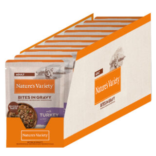 Nature's Variety Bites in Soße Adult 22 x 85 g - mit Truthahn