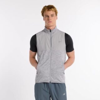 New Balance Heat Grid Vest Gr. L Grau Herren