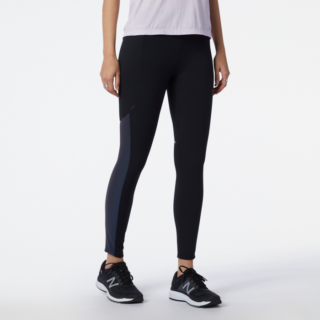 New Balance PMV Shutter Speed Laufhose – Damen, Schwarz, Slim Fit, Ideal für Training und lange Läufe