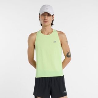 New Balance Race Day Ultra Light Singlet Gr. L Gelb Herren