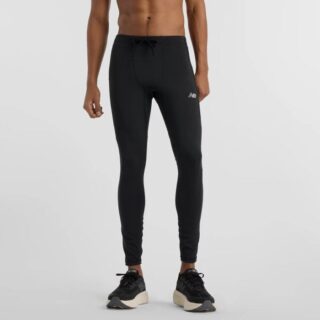 New Balance Sleek Pocket Tight Herren L - Schwarze Leggings für Komfort und Stil beim Laufen