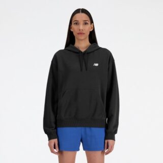 New Balance Sport Essentials French Terry Hoodie Gr. L Schwarz Damen