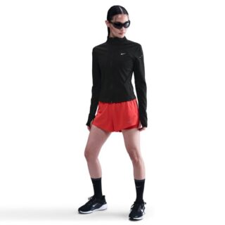 Nike Dri-FIT Damen Full-Zip Mid-Layer Laufjacke - Schwarz, ideal für Training und Outdoor-Aktivitäten