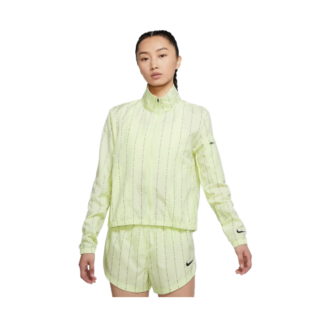 Nike Dri-FIT Icon Clash Damenjacke Lime Ice/Schwarz, leicht & atmungsaktiv für Laufen & Training