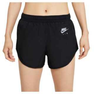 Nike Dri-FIT Laufshorts Damen L Schwarz-Weiß reflektierend, leicht und atmungsaktiv für optimales Laufgefühl