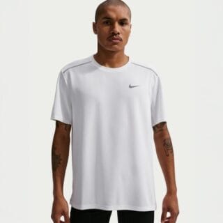 Nike Dri-FIT Miller UV SS Tee Gr. L Weiß Herren