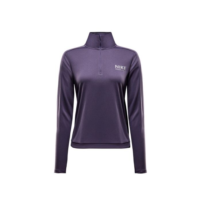 Nike Dri-FIT Pacer Halbzip-Laufshirt Gr. L Lila für Damen - Leicht und atmungsaktiv