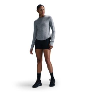 Nike Dri-FIT Swift UV Langarm-T-Shirt für Damen - Grau, ideal für Laufen und Outdoor-Aktivitäten