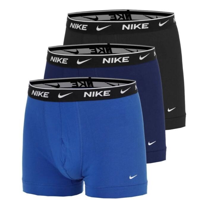 Nike Essential Cotton Stretch Trunk 3PK Gr. L Blau Herren